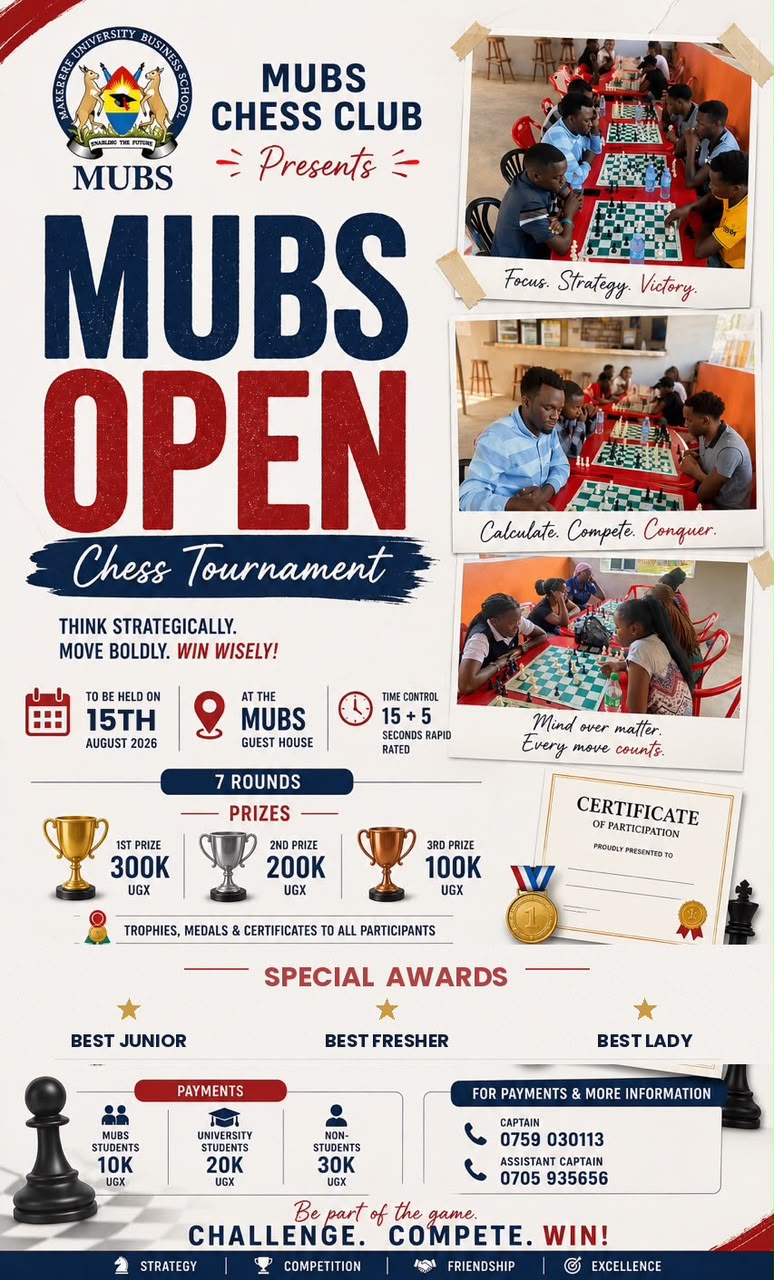 MUBS CHESS OPEN THIRD EDITION